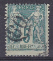 FRANCE - CACHET JOUR DE L'AN CHIFFRE 80 DANS CERCLE SUR 75 TYPE SAGE COTE 20 EUR - Gebruikt