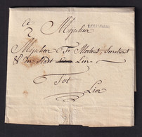 DDZ 818 - Lettre Précurseur 1788 - Griffe LOUVAIN Vers Le Secrétaire De La Ville De LIER - Port 2 Sols - 1714-1794 (Austrian Netherlands)