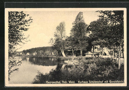 AK Georgenthal Im Thür. Wald, Kurhaus Schützenhof Mit Dem Gondelteich - Georgenthal