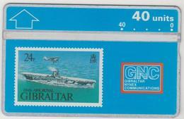 GIBRALTAR - HMS Ark Royal, 40 U, 1993, CN:306A,  Tirage 20.000, Used - Gibraltar