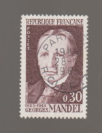 FRANCE / 1964 / Y&T N° 1423 : Georges Mandel - Oblitéré 1965 01 28. SUPERBE ! - Oblitérés
