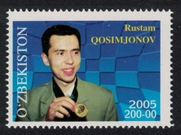 Uzbekistan Rustam Qosimjonov Kasimdzhanov World Chess Champion 2006 MNH SG#503 - Uzbekistán