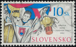 Slovaquie 2002 Oblitéré Used Champions Du Monde De Hockey Sur Glace SU - Used Stamps