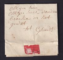 DDZ 826 - Lettre Précurseur 1772 - MAERCKE (MARKE) Vers GENDT - Signée Devos , Pachter Op Goed Ter Thondt - 1714-1794 (Pays-Bas Autrichiens)