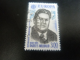Europa - Darius Milhaud (1892-1974) Compositeur - 3f. - Yt 2367 - Noir, Bleu Et Bleu Clair - Oblitéré - Année 1985 - - 1985