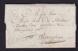 DDZ 832 - Lettre Précurseur 1785 - INGELMUNSTER Vers De Sloover à WAEREGHEM - Signée Libbrecht - 1714-1794 (Oostenrijkse Nederlanden)