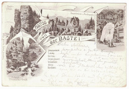 Gruss Von Der BASTEI - 1897 - Bastei (sächs. Schweiz)