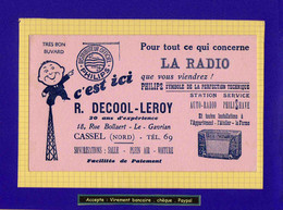 BUVARD & Blotting Paper  : La Radio  Decool Leroy  Cassel  Rose - Elettricità & Gas