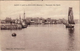 CPA St-VAAST-la-HOUGUE Panorama Des Quais (152747) - Saint Vaast La Hougue