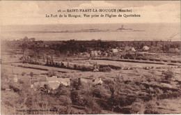 CPA St-VAAST-la-HOUGUE Le Forte De-la-HOUGUE Vue Prise De D' (152765) - Saint Vaast La Hougue