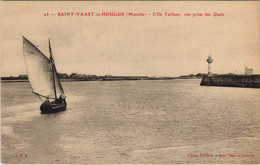 CPA St-VAAST-la-HOUGUE L'lle Tatihou Vue Prise Des Quain (152895) - Saint Vaast La Hougue