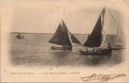 CPA St-VAAST-la-HOUGUE Sortie Des Bateaux De Peches (152897) - Saint Vaast La Hougue