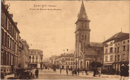 CPA St-DIÉ - Place ET Église St-MARTIN (153640) - Saint Die