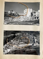 14 PHOTOGRAPHIES IDENTIFIEES  . MAROC . AGADIR . Séisme Du 29 Février Au 1er Mars 1960. SAADA, Ruines, Hommes - Aviation