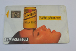 (A) Télécarte Carte Téléphonique 50 Schweppes Indian Tonic Réfrigérateur - Levensmiddelen