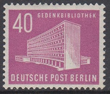 Berlin 1954 - Gedenkbibliothek - Mi 122 ** MNH [1375] (2 Scans) - Nuovi