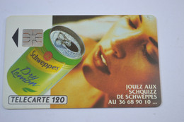 (A) Télécarte Carte Téléphonique 120 Schweppes Jouez Schquizz - Juegos