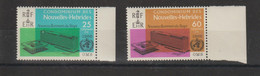 Nouvelles-Hébrides Légende Française 1966 Inauguration Siège OMS 245-246, 2val ** MNH - Ongebruikt