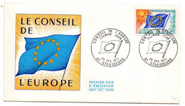 1971  ---FDC  -- Conseil De L'Europe   ( Drapeau )   ....cachet   STRASBOURG - 67 - 1970-1979