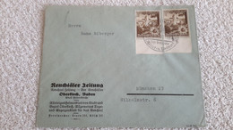 Rare Briefumschlag Ränchtäler Zeitung Renchtal Heimatblatt 1939?  Stempel Briefstempel Deutsches Reich - 1939-45