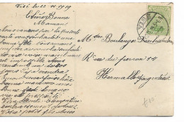 REF4641/ TP 137 S/CP Bonne Fête Càp Visé 22/11/1919 > Hermalle S/ Argenteau - Fortune Cancels (1919)