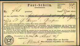 1857, Ortsdruckpostschein Aus Frankfurt A.M. - Briefe U. Dokumente