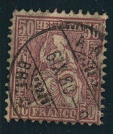 1867, 50 Rp. Sitzende Helvetia Sauber Gestempelt - Michel Nr. 35 - Oblitérés