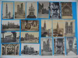 ** Lot De CPM N/b + 40 CPA ** De BELGIQUES Eglises, Cathédrales, Couvent 1900-2000 écrites Non écrites Petites Drouille - Kirchen U. Kathedralen