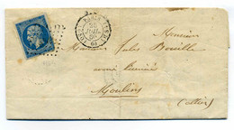 PARIS  GSO + Losange HS4   Ref Pothion N°1518 / Dept 60 Seine / 1860  Côte 160€ - 1849-1876: Classic Period