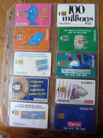 10 Télécartes ( Jeux à Gratter )  FRANCE TELECOM --> Morpion , Banco , Solitaire , Keno , TacOtac , Millionnaire , Loto - Juegos