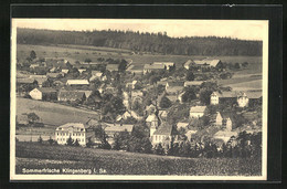 AK Klingenberg I. Sa., Blick Von Der Bergwiese Auf Die Stadt - Klingenberg (Sachsen)