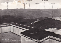Monte Grappa - Panorama Dell'Osservatorio Dell'Ossario - Campo Di Solagna - Bassano Del Grappa Viaggiata 1968 - Vicenza
