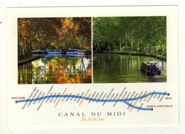 Cpm Canal Du Midi Au Fil De L' Eau De Toulouse à Sète - Midi-Pyrénées