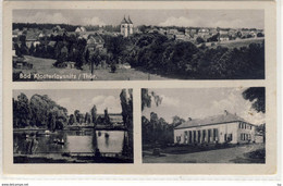 BAD KLOSTERLAUSNITZ, Thüringen - Mehrfachansicht Mit Panorama, Kurmittelhaus, Kurpark, 1953 - Bad Klosterlausnitz