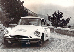 Citroën DS 19 Trautmann Chopin Rallye Coupe Des Alpes 1962 Dans Le Col De Soubeyrand Et Palmarès - Rallyes