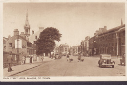 United Kingdom PPC Northern Ireland Greetings From Bangor Main Street BANGOR Co. Down 1951 HULTAFORS Sweden (2 Scans) - Down