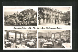 AK Lindenfels / Odw., Ortsansicht, Hotel Odenwald - Odenwald