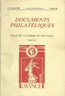 ACADEMIE DE PHILATELIE DOCUMENTS PHILATELIQUES N° 96 + Sommaire - Sonstige & Ohne Zuordnung