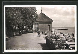 AK Wyk A. Föhr, Promenade Mit Musikpavillon - Föhr