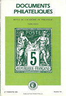 ACADEMIE DE PHILATELIE DOCUMENTS PHILATELIQUES N° 144 + Sommaire - Autres & Non Classés