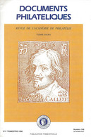 ACADEMIE DE PHILATELIE DOCUMENTS PHILATELIQUES N° 149 + Sommaire - Andere & Zonder Classificatie