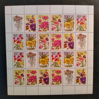 RUSSIA  MNH (**)1996 Flowers. Mi 480-484 - Fogli Completi