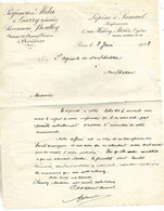 Courrier 1923 & 2 Traites 1922 / 75009 PARIS / 92 ASNIERES / Parfumerie ALDA / GARRY & Savonneries BENTLEY - Droguerie & Parfumerie