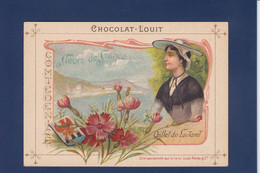 Chromos > Chocolat > Louit Fleurs De France Provinces Texte Explicatif Au Dos + Publicité NICE - Louit