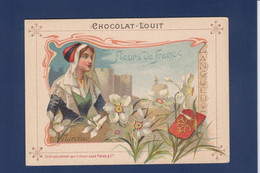Chromos > Chocolat > Louit Fleurs De France Provinces Texte Explicatif Au Dos + Publicité Languedoc - Louit