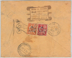 45000 Morocco PROTECTORAT FRANCAISE MAROC - POSTAL HISTORY - COVER To ITALY 1917 - Lettres & Documents