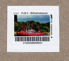 [B052]  BRD - Privatpost - Biberpost  - Feuerlöschboot FLB  Fire Ship  - Museumsschiff Wilhelmshaven - Brandweer
