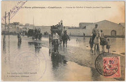 45013 - French MAROC Morocco -  POSTAL HISTORY - POSTCARD: CASABLANCA To ITALY - Lettres & Documents