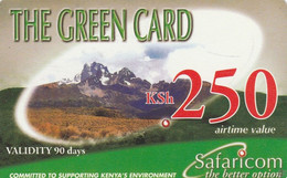 Kenya, KE-GRE-REF-0004?, KSh 250, The Green Card (Validity 90 Days), Expiry 2008/08/06, 2 Scans. - Kenia