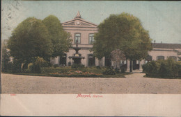 NETHERLANDS HOLLAND DRENTE MEPPEL RAILWAY STATION EARLY UNDIVIDED BACK POSTALLY USED - Meppel